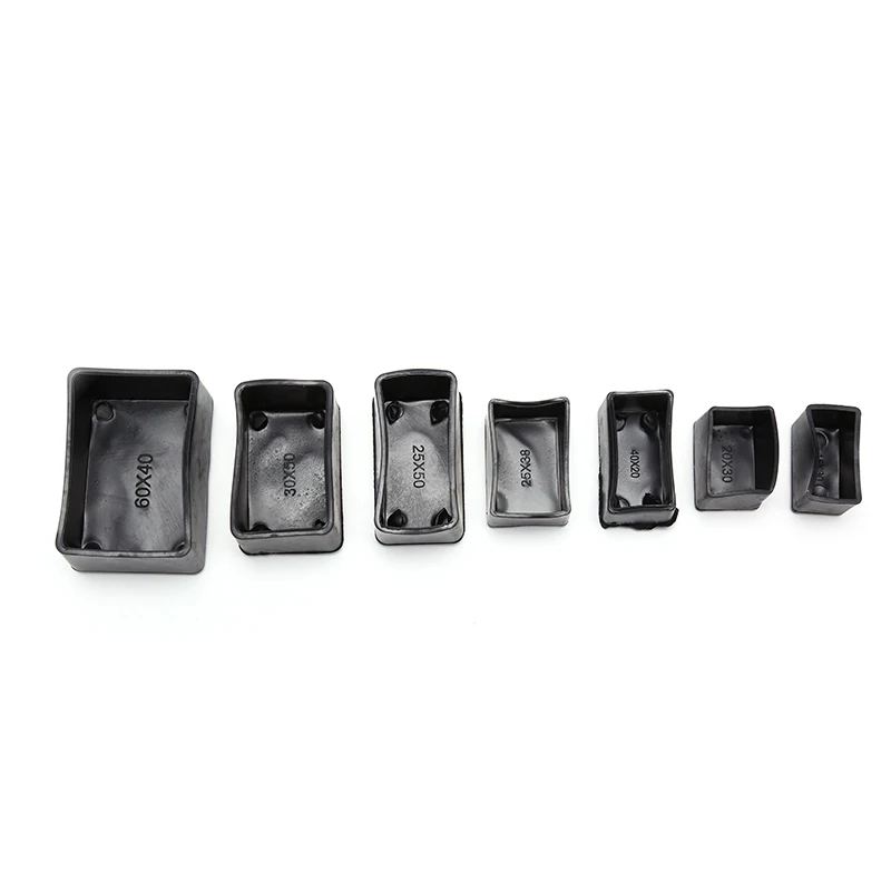 

8pcs Rectangle Silicone Chair Leg Caps Non-slip Table Foot Cover Socks Protector