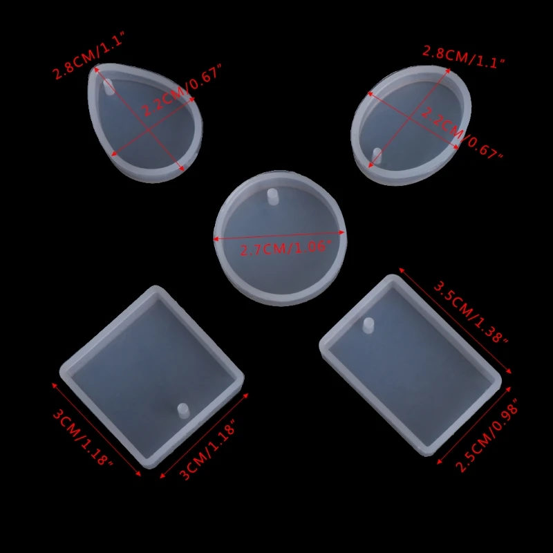 

DIY Silicone Mould Craft Mold For Resin Necklace Jewelry Pendant Making