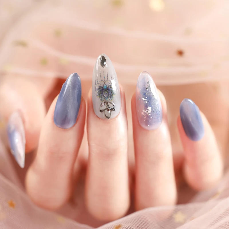 DIY 3D стикер для дизайна ногтей клей наклейки инструмент Милая Кружевная бабочка