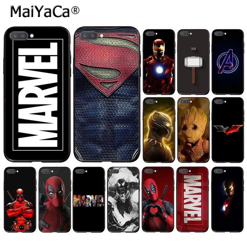 MaiYaCa фильма «Дэдпул»; рубашки Железный человек с принтами "Marvel", "Мстители", Чехол для телефона для huawei смартфона Honor 8X9 10 20 Lite 7A 5A 7C 10i 20i View20