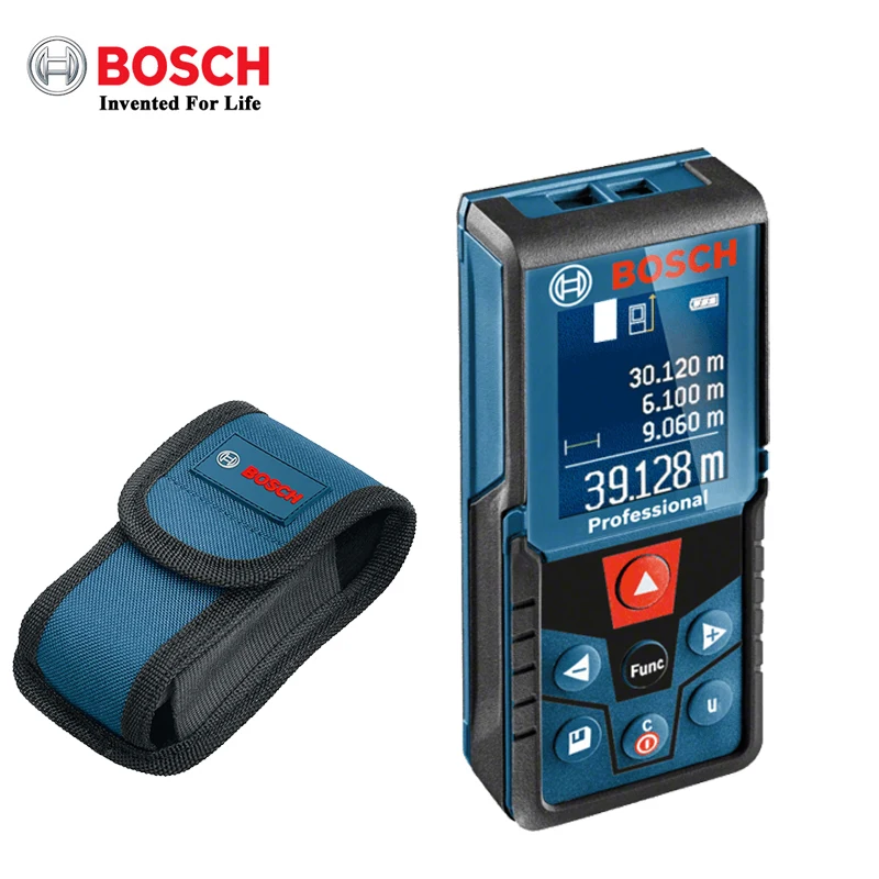 Профессиональный лазерный дальномер Bosch высокоточный GLM400 40 м цветной экран