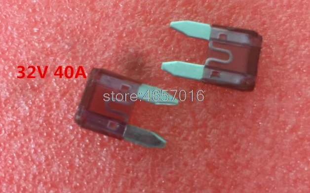 100 шт./лот AMP Мини Автомобильный предохранитель 40A 40 32V Размер Лодка Грузовик