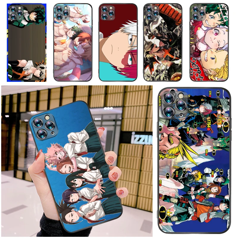 

My Hero Academia Tomura Boku Bakugou Katsuki Todoroki Shouto Dabi Shigaraki Phone Case For iPhone 12 Pro MAX Mini SE Cases