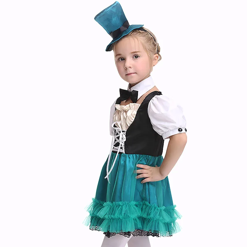 Детский костюм для девочек на Хэллоуин Элис Сумасшедший хэтлоуин магический