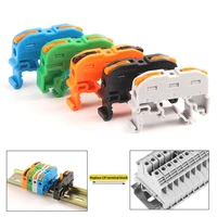 quick wire connector 211 din rail type press terminal instead of uk2 5b compact splicing conductor cable terminal block spl