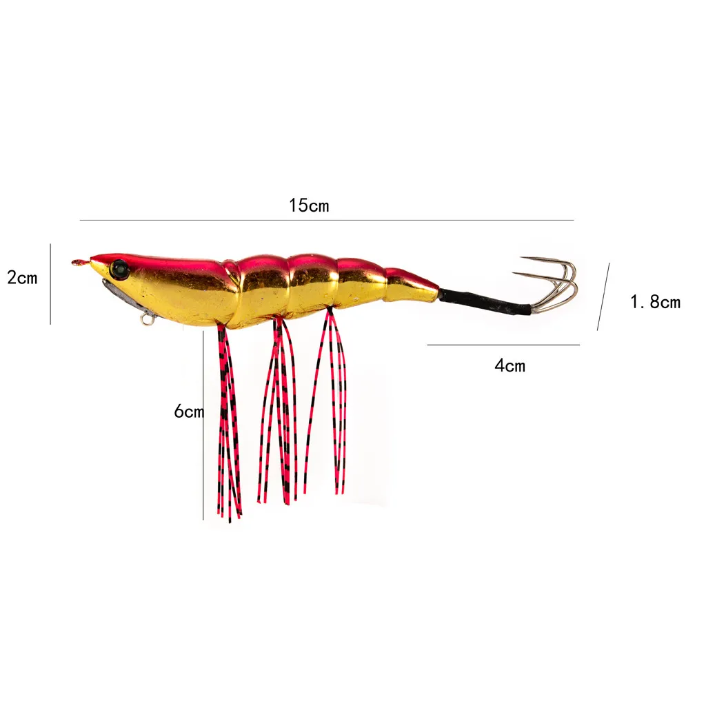 3D электронная пластиковая креветка приманка светящийся кальмар приспособление