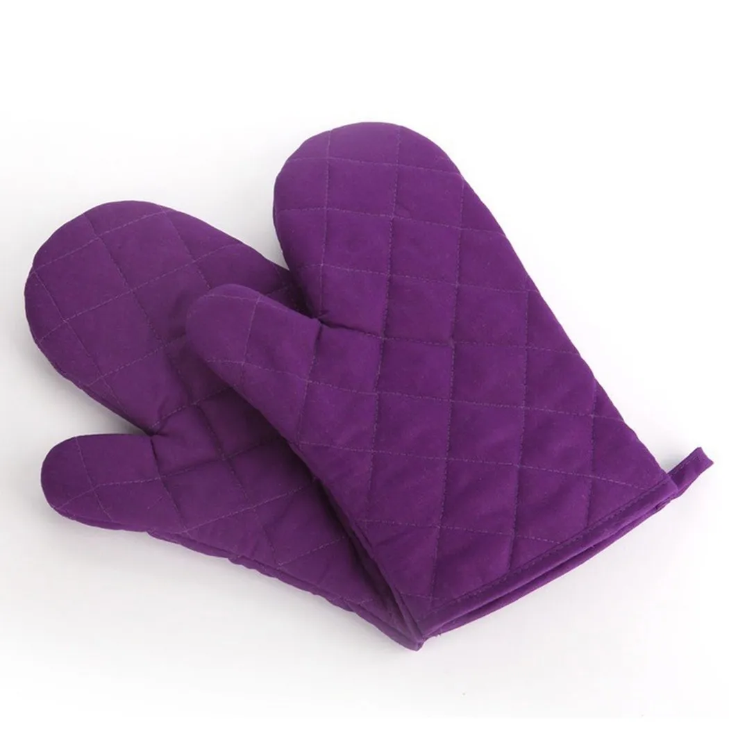 

Cotton Oven Gloves Mitt Heat Proof Resistant Kitchen Cooking Pot Holder