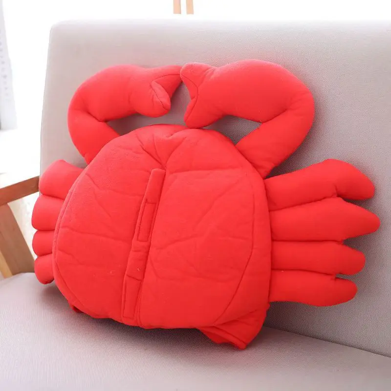 3d Имитация краба подушка Красный преувеличенный модный головной протектор