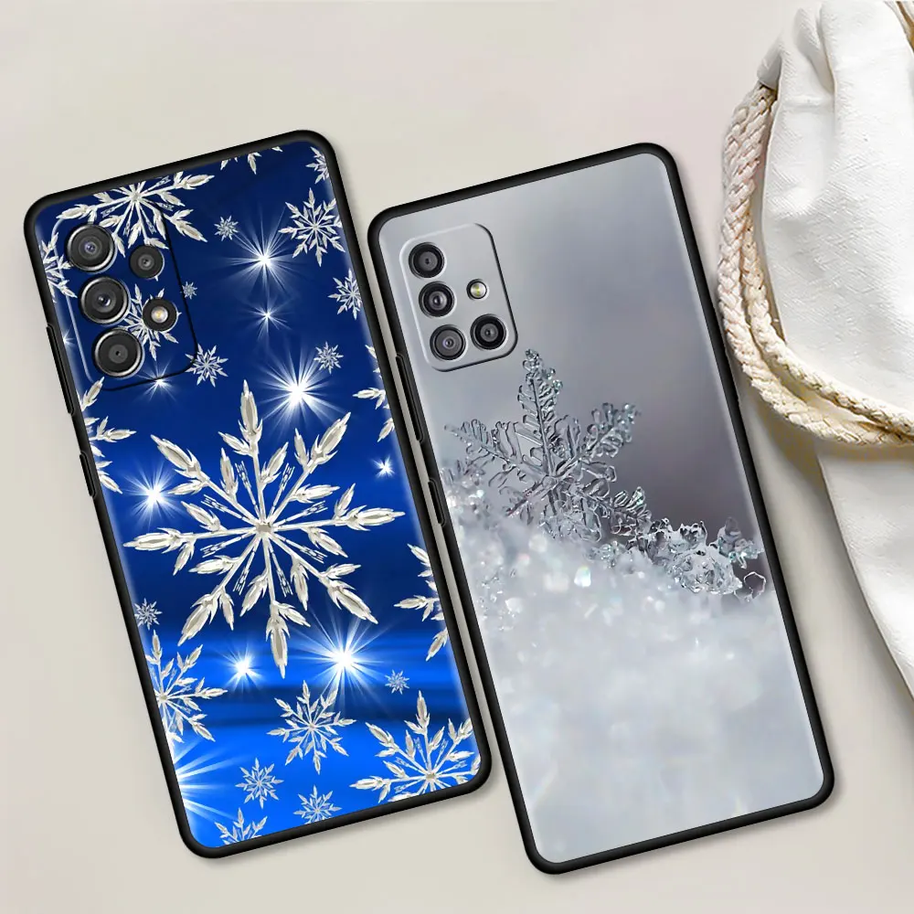 

Snowflake Patten Tpu Case for Samsung Galaxy A51 A12 A21s A71 A52 A31 A32 A02s A72 A11 A41 A22 A03s Soft Phone Cover