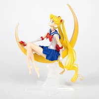 pretty curved moon girl action figures cartoon anime figure model doll cake decoration ornaments girls present toys for children