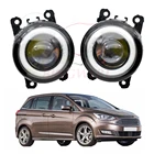2 шт. для F-ord Grand C-Max MPV Субару Outback 2010-2015 автомобильные аксессуары светодиодные противотуманные светильник 3000LM Ангел глаз DRL Дневной светильник 12V