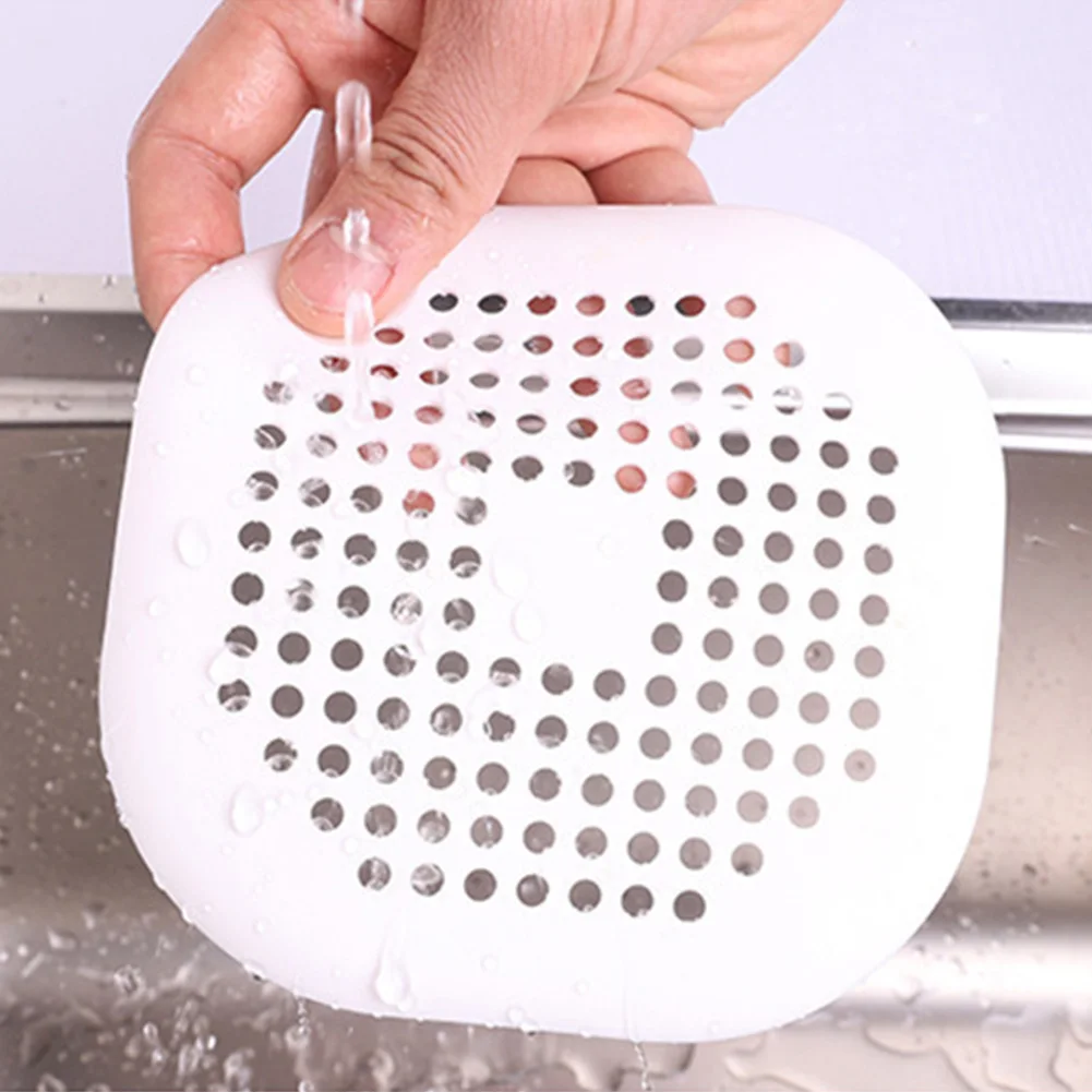 Anti Skid Kitchen Sink Drain Mesh Sewer Filter Home Bathroom Shower Hair Blocker Silicone Practical Strainer Cover Accessories |