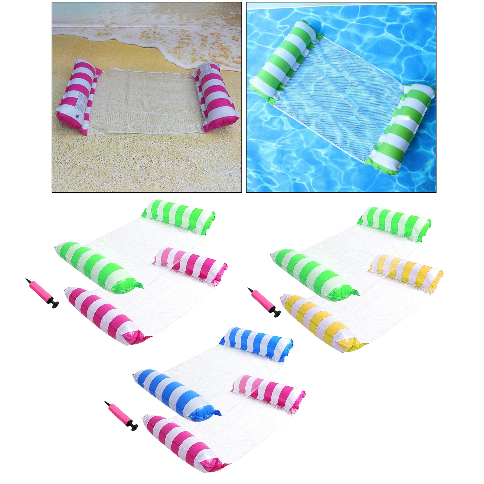 

Стул-поплавок для плавания на открытом воздухе, для вечеринки, спальная кровать, водяной гамак, шезлонг, надувные поплавки, аксессуары для б...