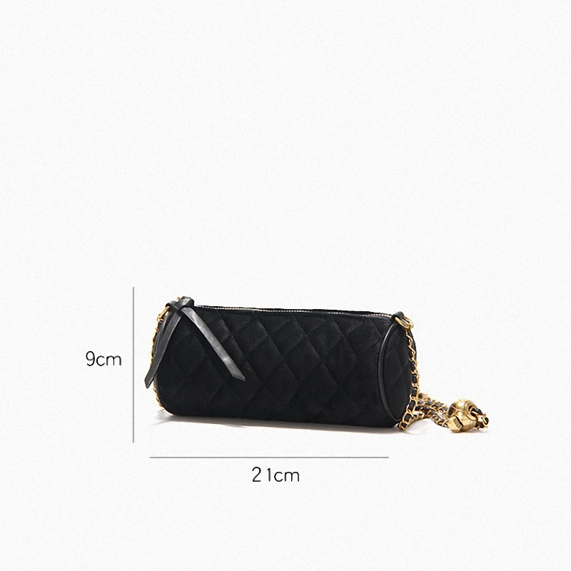 

Jonlily Women Shoulder Bag Mini Messenger Bag Girls Elegant Cylindrical Bag Teens Sling Bag Female Fashion Purse -KG546