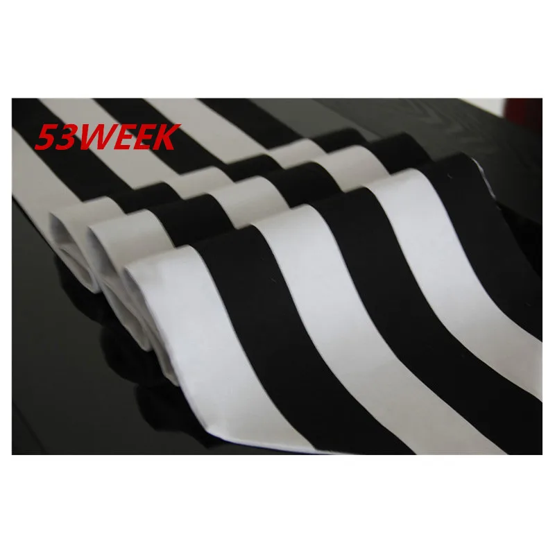 Свадебные украшения скатерть для свадебного зала в черную и белую полоску