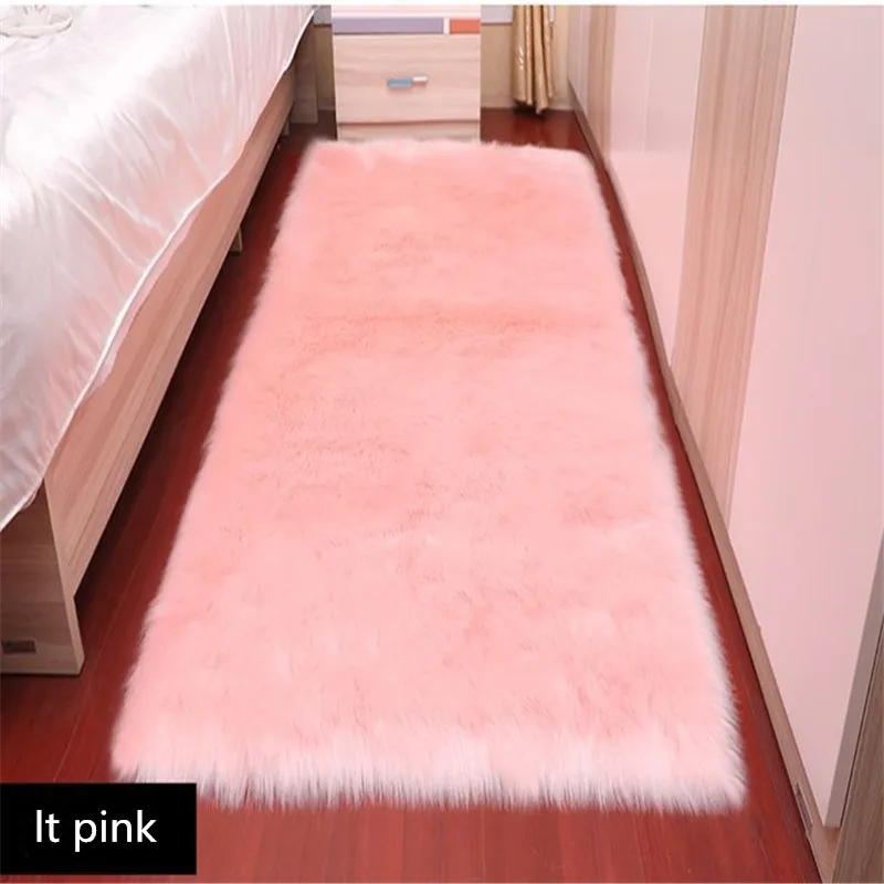 Коврик из меха плюшевый 1 лист квадратный меховой коврик подушка для офисного