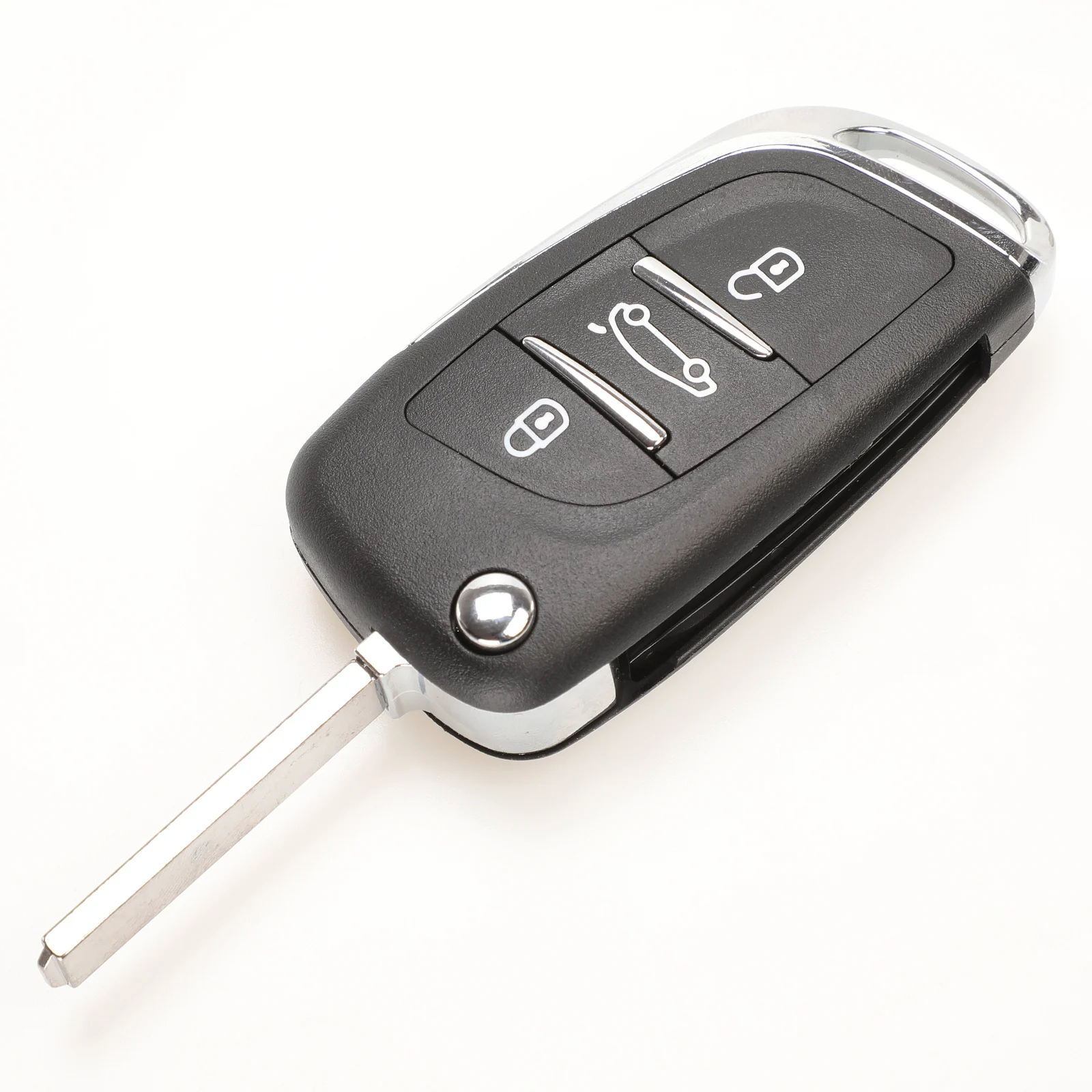 Jingyuqin CE0523 модифицированный откидной Складной Корпус ключа для Peugeot 306 407 807 Partner Remote VA2/HU83 Blade entrip Fob чехол 2/3 кнопка