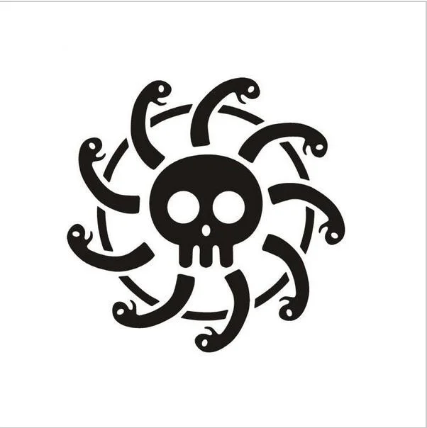 Computertoon Красота змея Гидра череп топливный бак мотоцикла Кепки компьютер