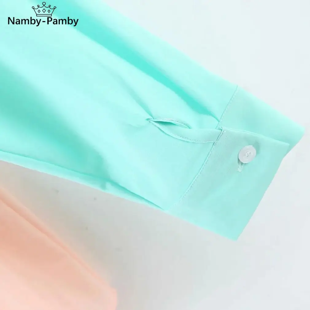 

2021 spring Women casual Blouses long Sleeve Girls top loose cardigan Lady Single-breasted lapel Patchwork Boyfriend shirt Femme