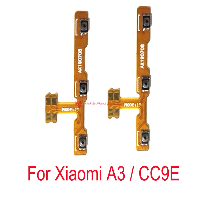 

10 PCS Power ON OFF Volume Side Button Key Flex Cable For Xiaomi Mi A3 / CC9E MIA3 Ring Silent Switch Flex Cable Repair Parts