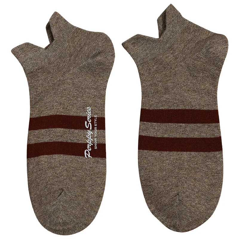 Men's Boat Socks Solid Color Cotton Socks Invisible Men Socks Spring And Autumn Thin Sports  Male Socks 4 Pairs