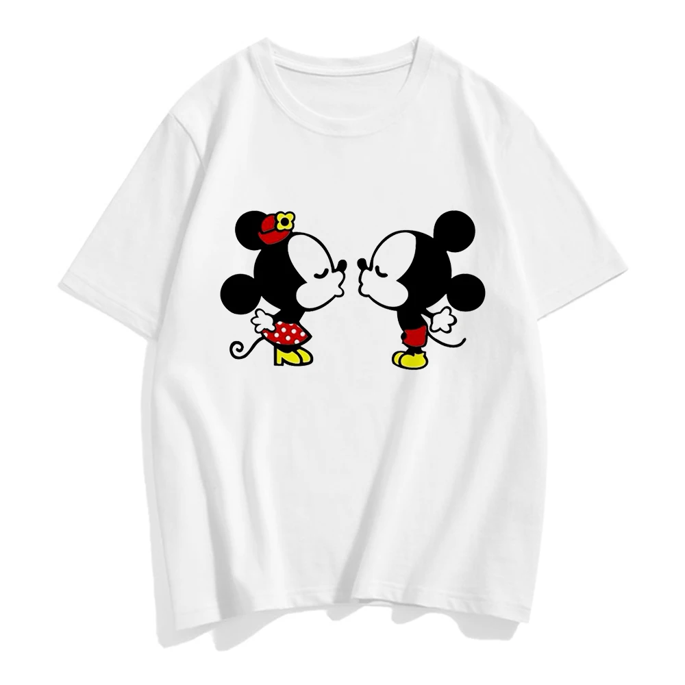 New Minnie Mouse T Shirt Women Kawaii Top Cartoon Graphic Tees Funny Harajuku Disney T-shirt Unisex Fashion Tshirt Female cheap graphic tees