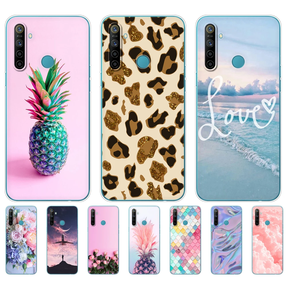 Чехол для Realme 5i 6 5 дюйма мягкая искусственная кожа OPPO Realme5i чехол бампер задняя