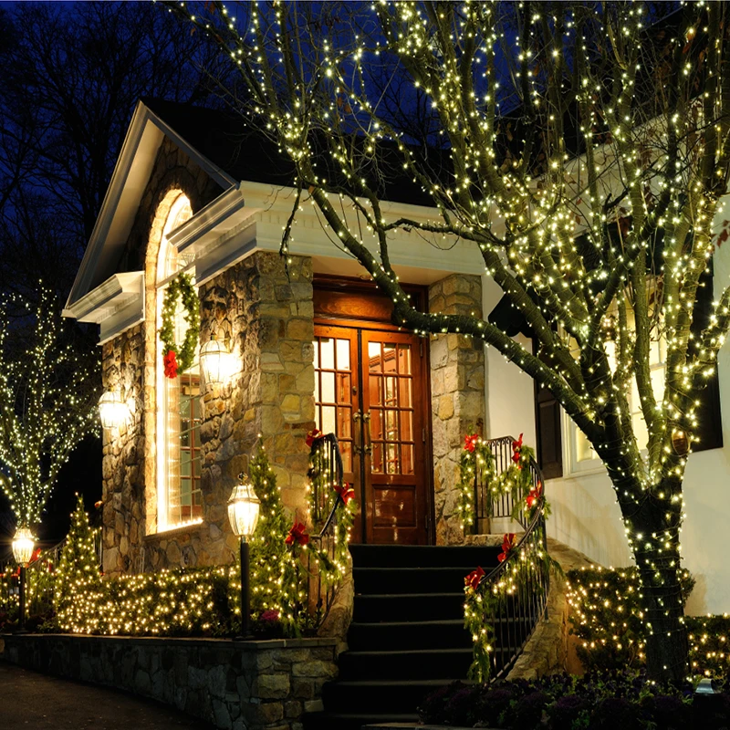 Уличная Декоративная гирлянда на солнечной батарее уличная Светодиодная