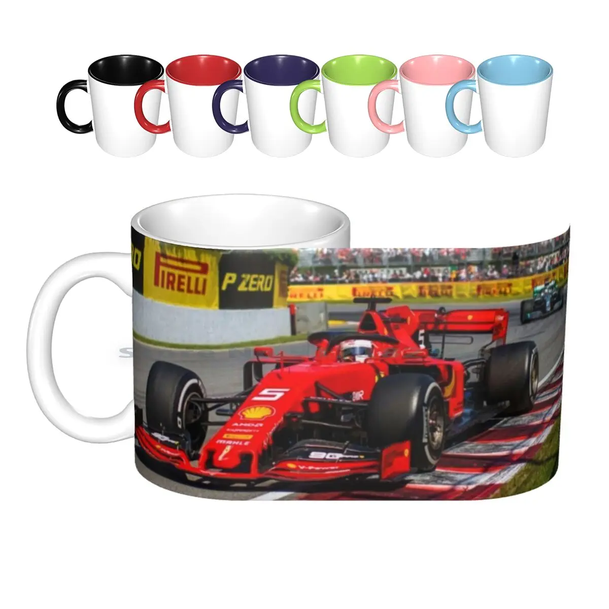 

Керамические кружки Vettel Racing In The 2019 канадский Гран-при, кофейные чашки, Кружка для молока и чая, гоночные спортивные гоночные кружки, ФИА