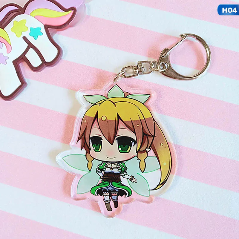 Sword Art Online SAO Yuuki Asuna акриловый брелок для ключей