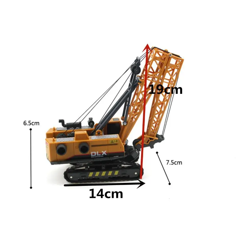 

Crane Toy Construction Vehicle 1:50 Diecast Engineering Toys Tractor High J2HD