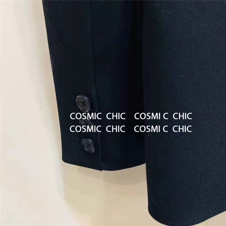 Cosmicchic осенний женский шерстяной Блейзер с длинным рукавом на одной пуговице клубный пиджак верблюжьего оттенка высокого качества Женский черный пиджак