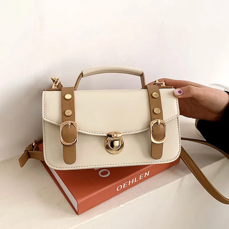 

Fashion Designer Ladies Handbag Women's High-Quality Leather Small Square Bags Trendy Shoulder Messenger Pack 2021 сумка женская