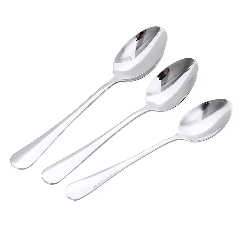 

SNEECEMAN Long handle stainless steel soup spoon Coffee stir spoon Rice spoon Tweezing spoon with fork spoon household tableware