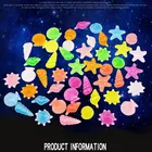 80100 шт. светящиеся камни, ракушки в форме морской звезды, ракушки для аквариума, стола, дорожки, сада, искусственная галька, Декор