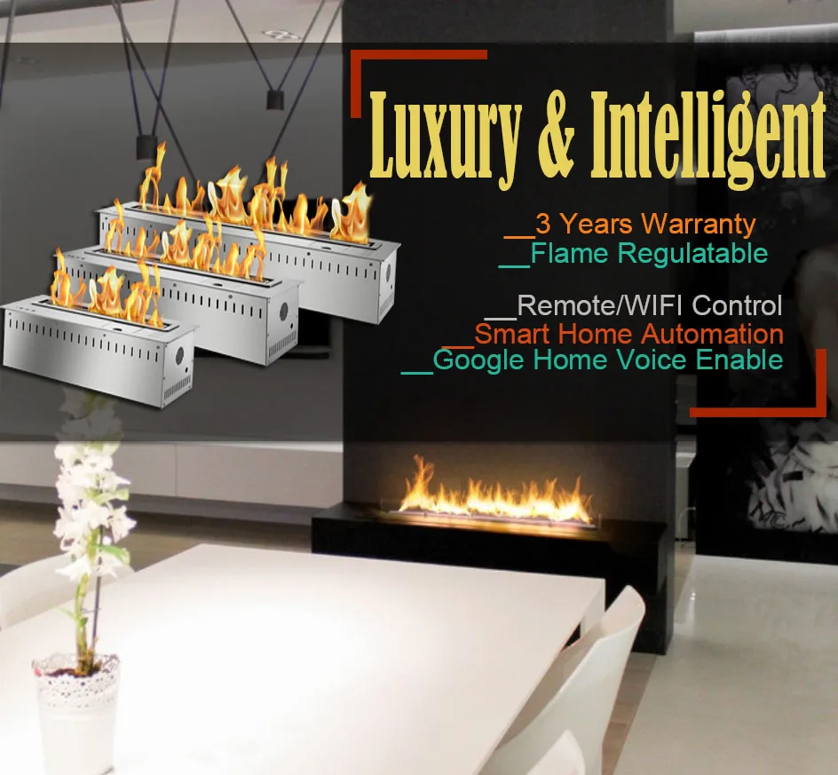

hot sale 36 inches alcohol fireplaces with remote modern bio gel fire