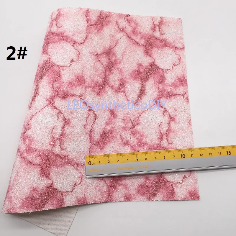 Mini Roll 30x134CM PINK Glitter Fabirc Chunky Leather For Making Bows LEOsyntheticoDIY SK274 | Дом и сад