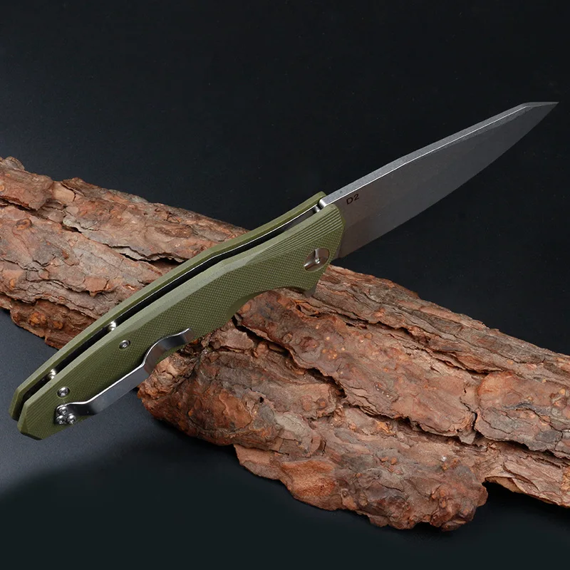 Folding knife Senior The sharp D2 steel hunting survival tactics hardness 58 HRC EDC tool High-end gift | Инструменты