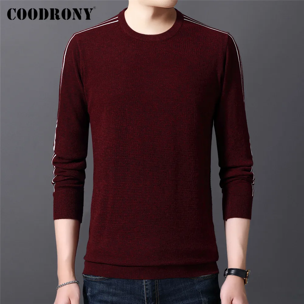 

COODRONY Brand Spring Autumn New Arrival Streetwear Fashion Long Sleeve O-Neck Soft Knitwear Sweater Pullover Men Clothing C1267
