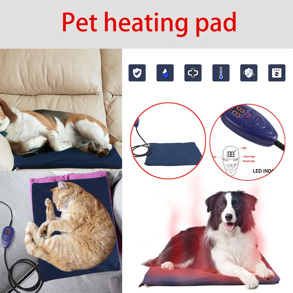 Новый водонепроницаемый коврик для домашних животных с подогревом кровать кошка