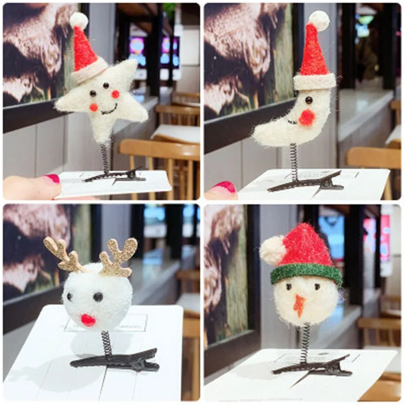 Рождественские заколки для волос детские товары рождевечерние повязка на голову