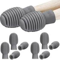 solo 8pcs drum mute drumstick silent tip drum dampener rubber practice percussion tips mute replacement accessory