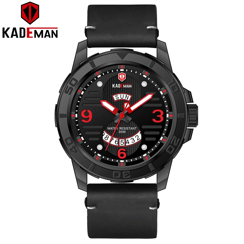 

Watch Top Brand Men Watches Auto Date Fashion Waterproof Clock Man Watches Military Luxury KADEMAN Men's Watch Relogio Masculino