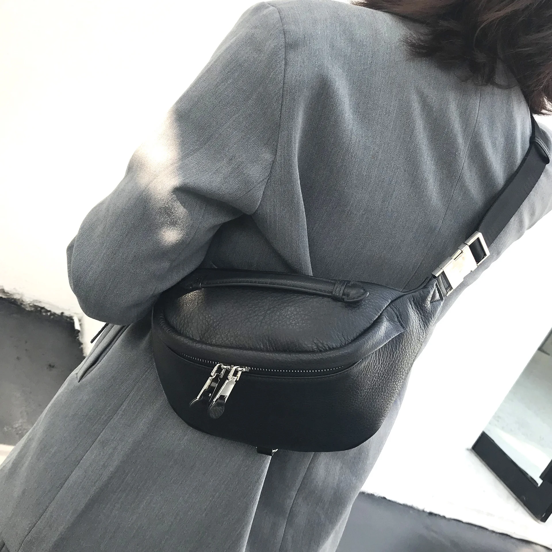 Женский поясной кошелек из воловьей кожи роскошный нагрудной саквояж кросс-боди