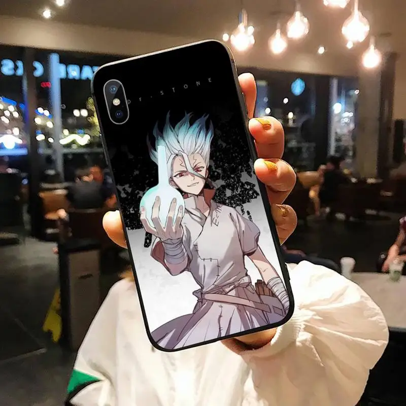 

Japan anime Dr STONE Phone Case for iPhone 11 12 pro XS MAX 8 7 6 6S Plus X 5S SE 2020 XR