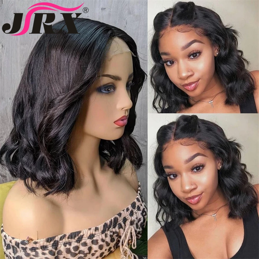 JRX Natural Wave Lace Closure Human Hair Wig 13x4 Peruvian Fringe Lace Front Wigs Body Wave Wigs With Remy Baby Hair Pre Plucked