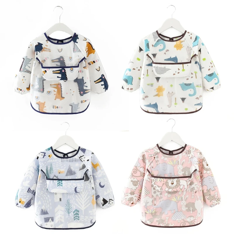 

Children's Cartoon Waterproof Smock Suitable for Babies and Toddlers Protect Child's Clothes from Accidental Spills