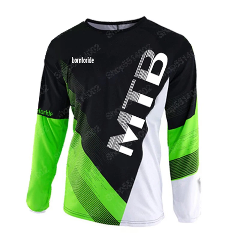 MX Enduro Горные Джерси Горный велосипед гоночная одежда DH MTB рубашка черная длинная