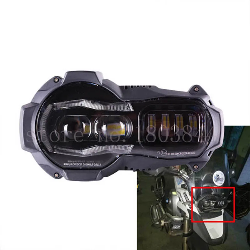 

Yongjin 2018 LED Headlight for BMW R1200GS R 1200 GS adv r1200gs lc 2004-2012(fit oil cooler)