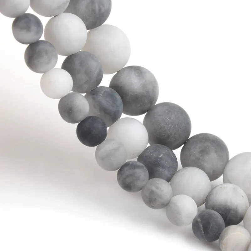 Бусины из натурального камня тусклые полированные Ястребиный глаз Круглые